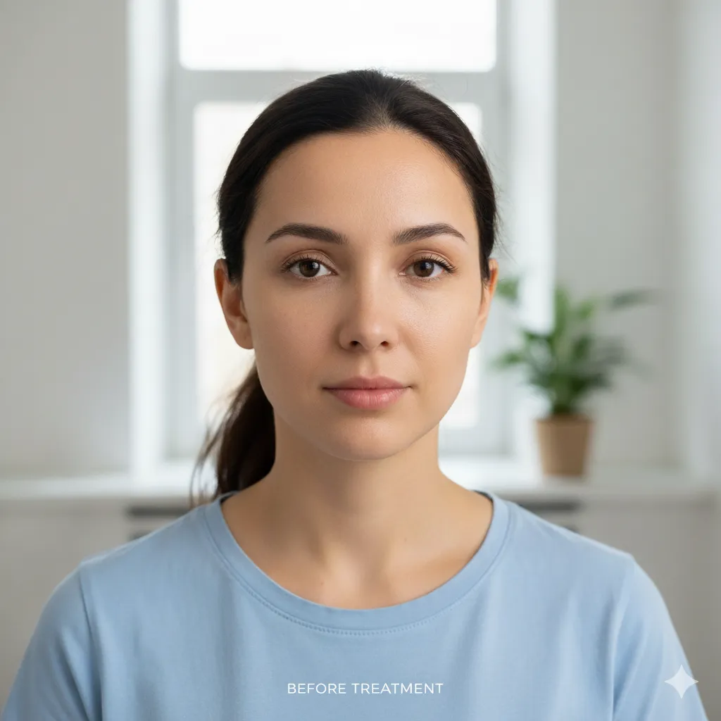 Before Lip Filler Treatment